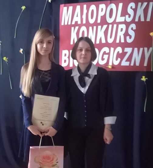 Krynicka gimnazjalistka laureatką Małopolskiego Konkursu Biologicznego