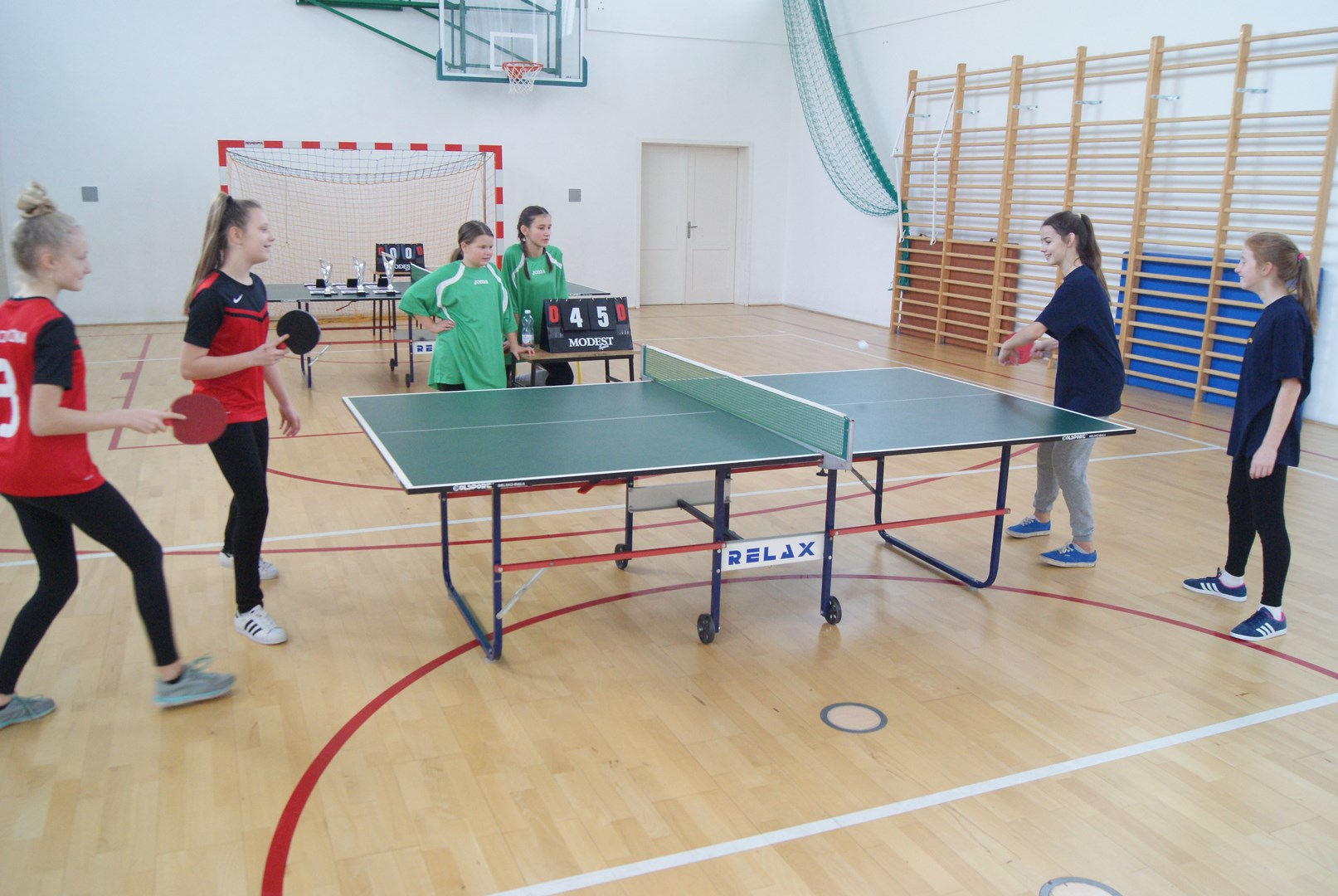 Gminne Mistrzostwa Szkół Podstawowych w indywidualnymi i drużynowym tenisie stołowym dziewcząt