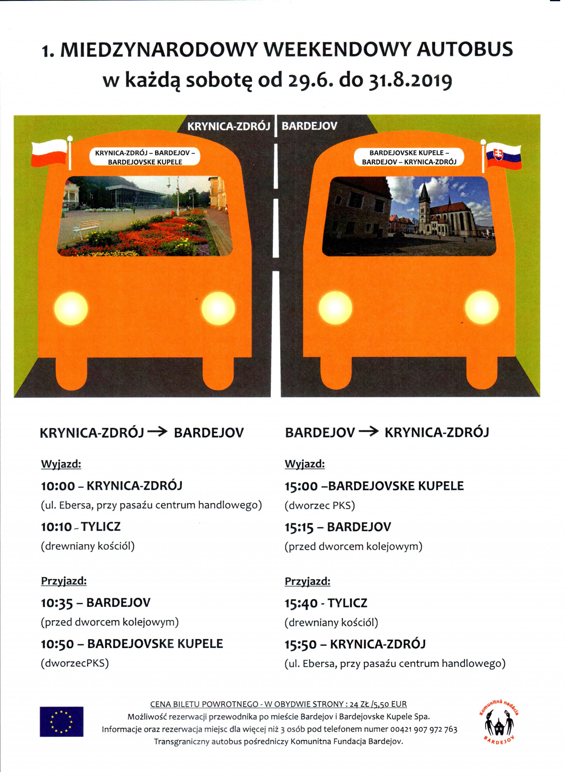 Weekendowy autobus do Bardejova