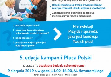 Bezpłatne badania spirometrii w Krynicy-Zdroju