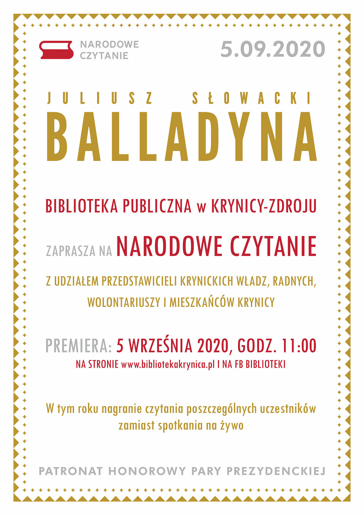Narodowe czytanie - Balladyna