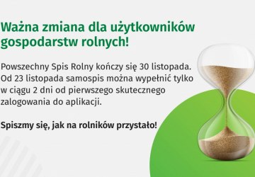 Powszechny Spis Rolny kończy się 30 listopada - najnowsze informacje
