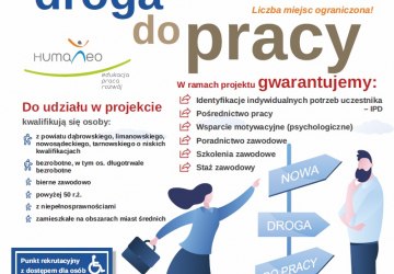 Stowarzyszenie Humaneo rozpoczęło realizację projektu pn. „Nowa droga do pracy