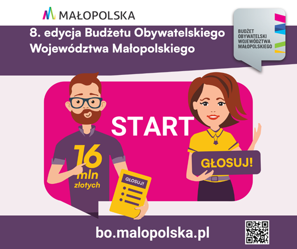 Wystartowało głosowanie w 8. edycji Budżetu Obywatelskiego Województwa Małopolskiego
