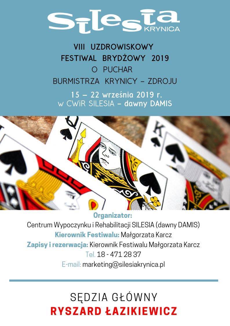 VIII Uzdrowiskowy Festiwal Brydżowy o Puchar Burmistrza Krynicy-Zdroju