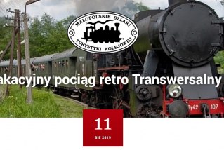 Wakacyjny pociąg retro Transwersalny do Krynicy-Zdrój przez Dolinę Popradu