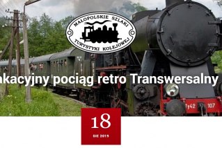Wakacyjny pociąg retro Transwersalny do Krynicy-Zdrój przez Dolinę Popradu