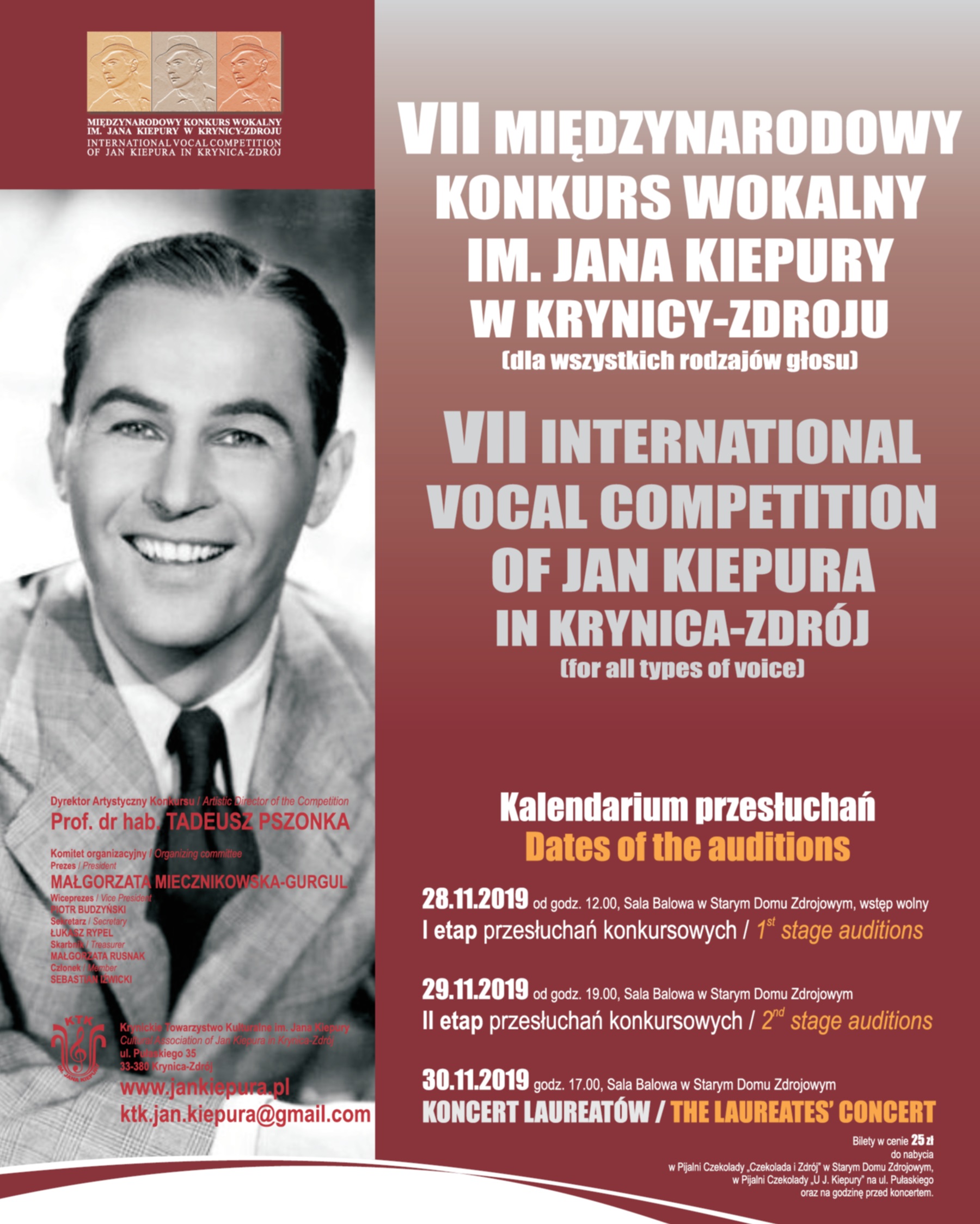 VII Międzynarodowy Konkurs Wokalny im. Jana Kiepury
