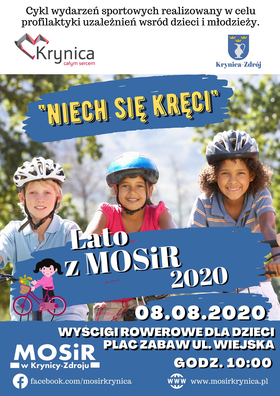 Lato z MOSiR - wyścigi rowerowe dla dzieci