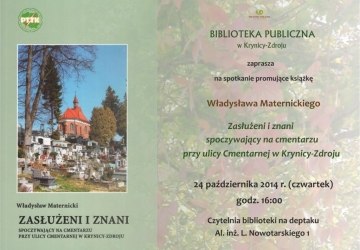 „Zasłużeni i znani spoczywający na cmentarzu przy ul. Cmentarnej w Krynicy-Zdroju