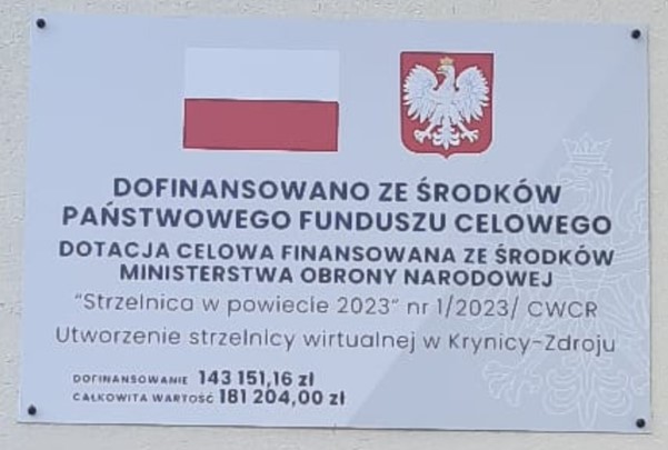 Dofinansowanie w Konkursie ofert pn. „Strzelnica w powiecie”