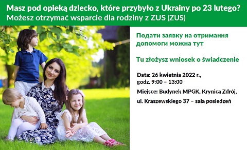 Pomoc z ZUS dla dzieci z Ukrainy