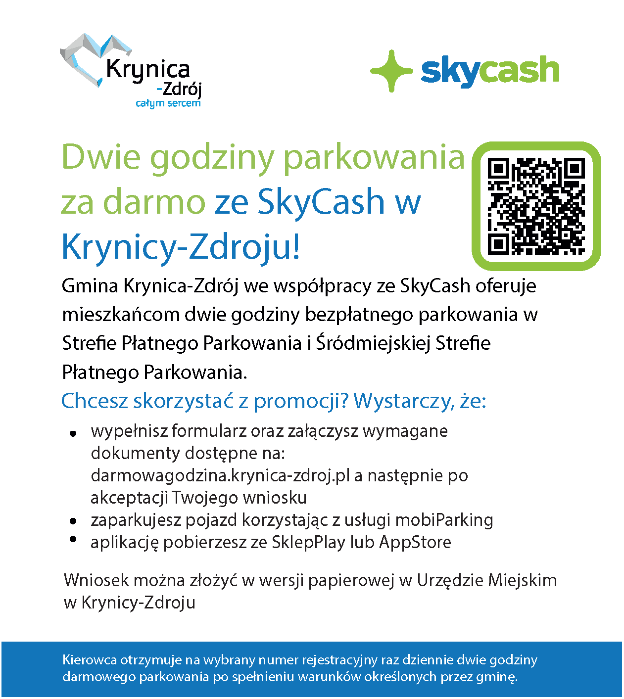 infografika dotycząca darmowego parkowania