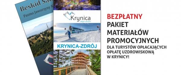 Bezpłatny pakiet materiałów promocyjnych dla turystów opłacających opłatę uzdrowiskową