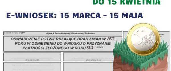 Po dopłaty z oświadczeniem zamiast eWniosku od 2 marca