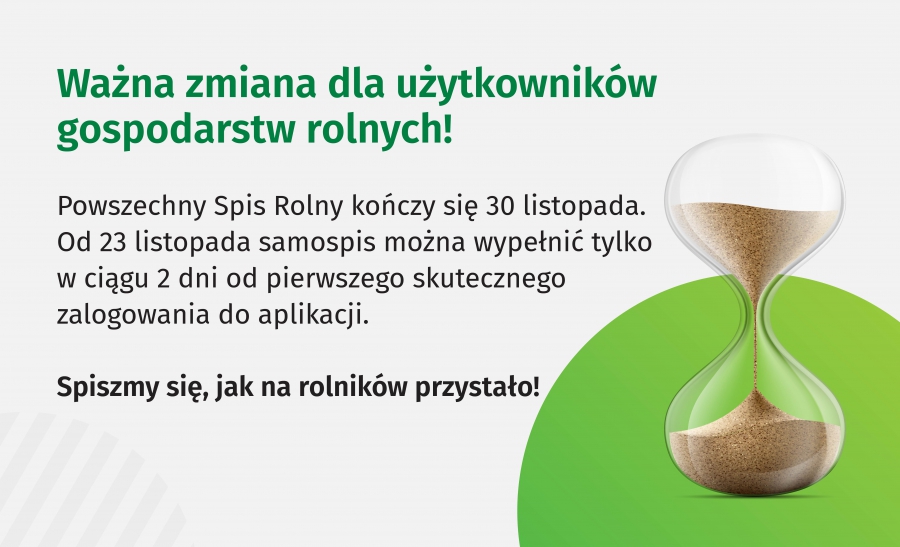 Powszechny Spis Rolny kończy się 30 listopada - najnowsze informacje