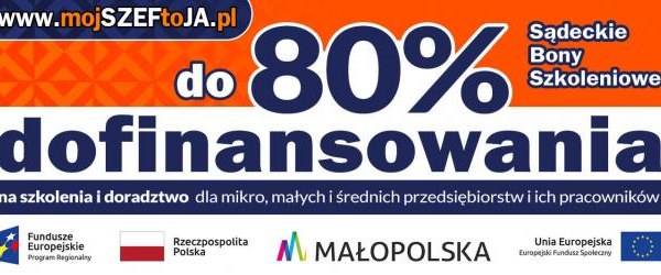 Skorzystaj z projektu „Sądeckie Bony Szkoleniowe”