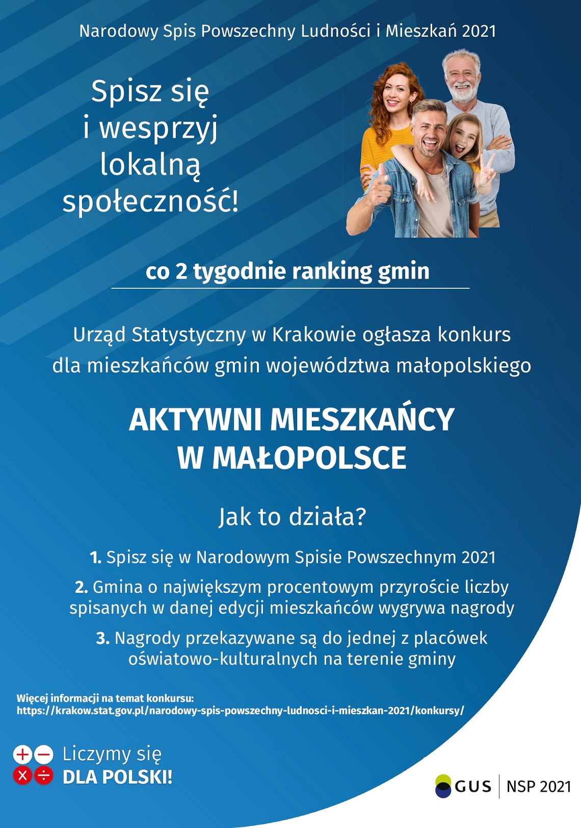 Konkurs „Aktywni mieszkańcy w Małopolsce”.