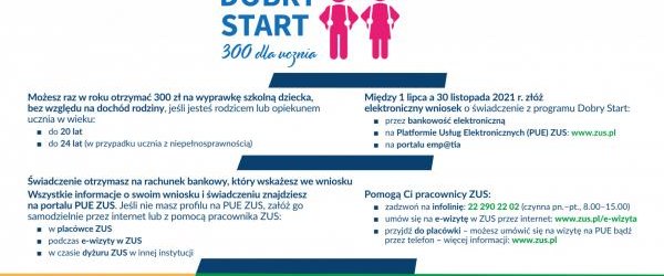 Wnioski o świadczenie Dobry Start 300+