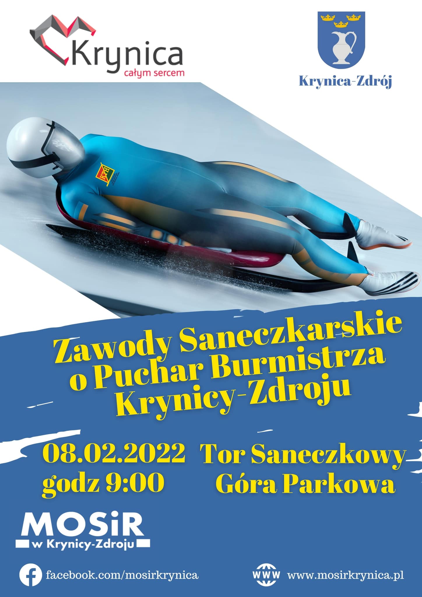 Zawody saneczkarskie o Puchar Burmistrza Krynicy-Zdroju