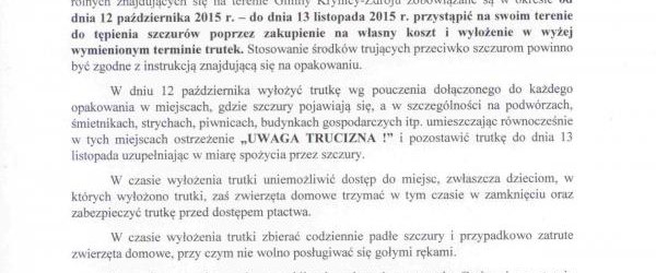 Akcja deratyzacji