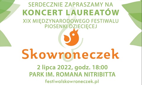 Koncert Laureatów XIX Międzynarodowego Festiwalu Piosenki Dziecięcej Skowroneczek
