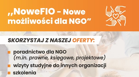 „NoweFIO - Nowe możliwości dla NGO” - zaproszenie do udziału w projekcie