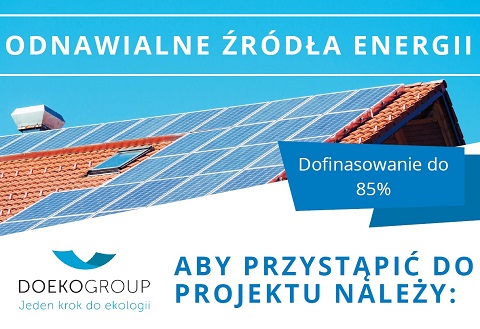 Klaster Energii DOEKO GROUP - dofinansowanie do odnawialnych źródeł energii