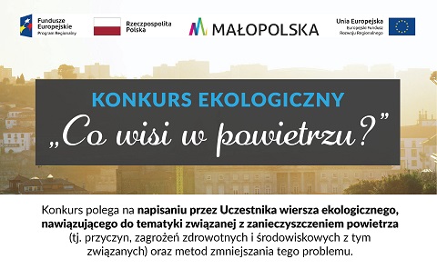 Konkurs ekologiczny dla mieszkańców  ,,Co wisi w powietrzu?”