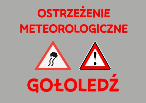 Ostrzeżenie meteorologiczne - gołoledź