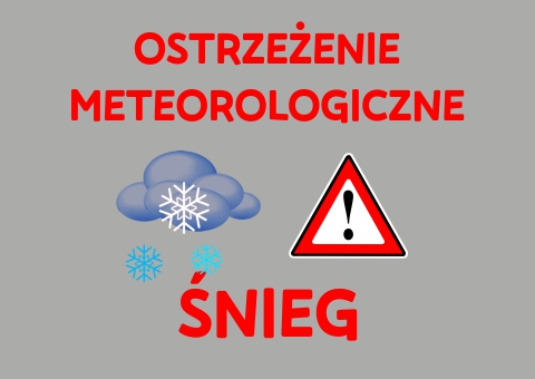 Ostrzeżenie meteorologiczne - śnieg