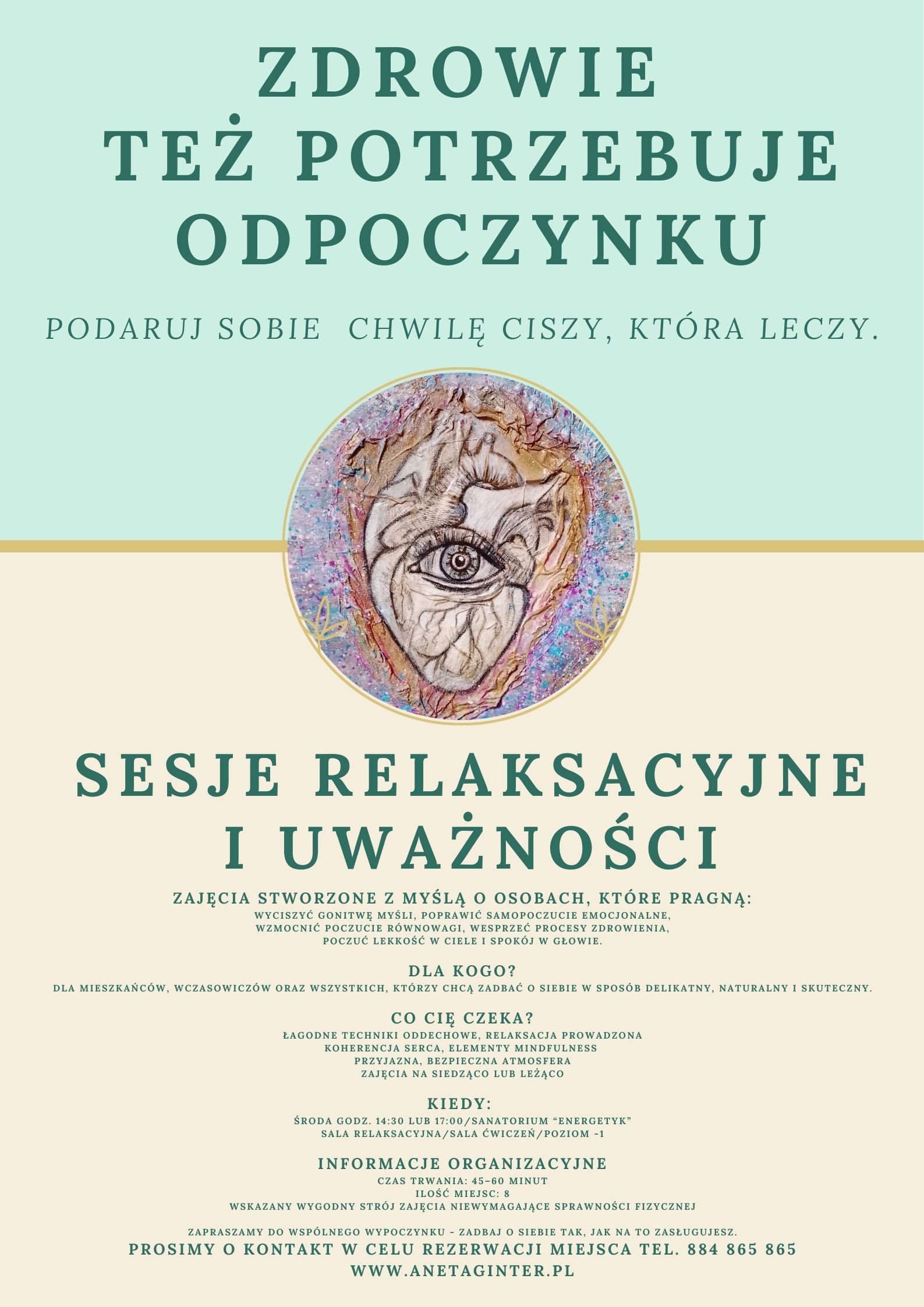 Sesje Relaksacyjne i Mindfulness w Krynicy Zdroju – zaproszenie dla mieszkańców i gości
