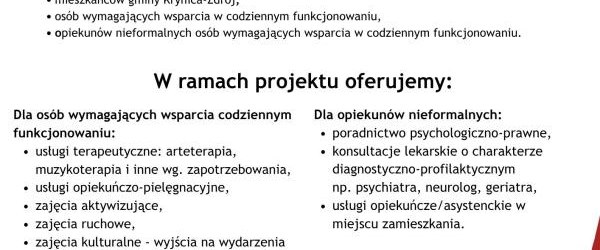 „Utworzenie Placówki Dziennej Opieki na terenie gminy Krynica-Zdrój”