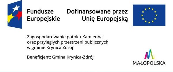 Ogłoszenie o postępowaniu przetargowym: Zagospodarowanie potoku Kamienna oraz przyległych przestrzeni publicznych w gminie Krynica-Zdrój