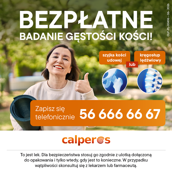 NIE CZEKAJ NA ZŁAMANIE – SKORZYSTAJ Z BEZPŁATNYCH BADAŃ KOŚCI
