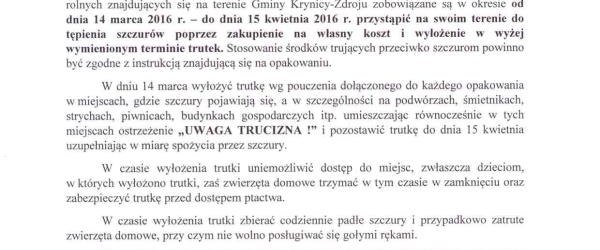 Akcja deratyzacji