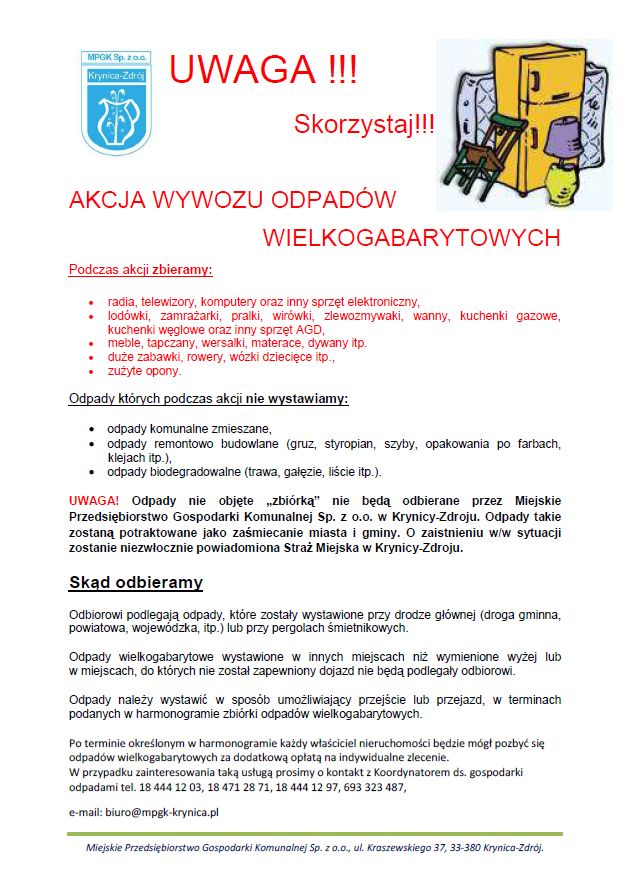 Zbiórka odpadów wielkogabarytowych