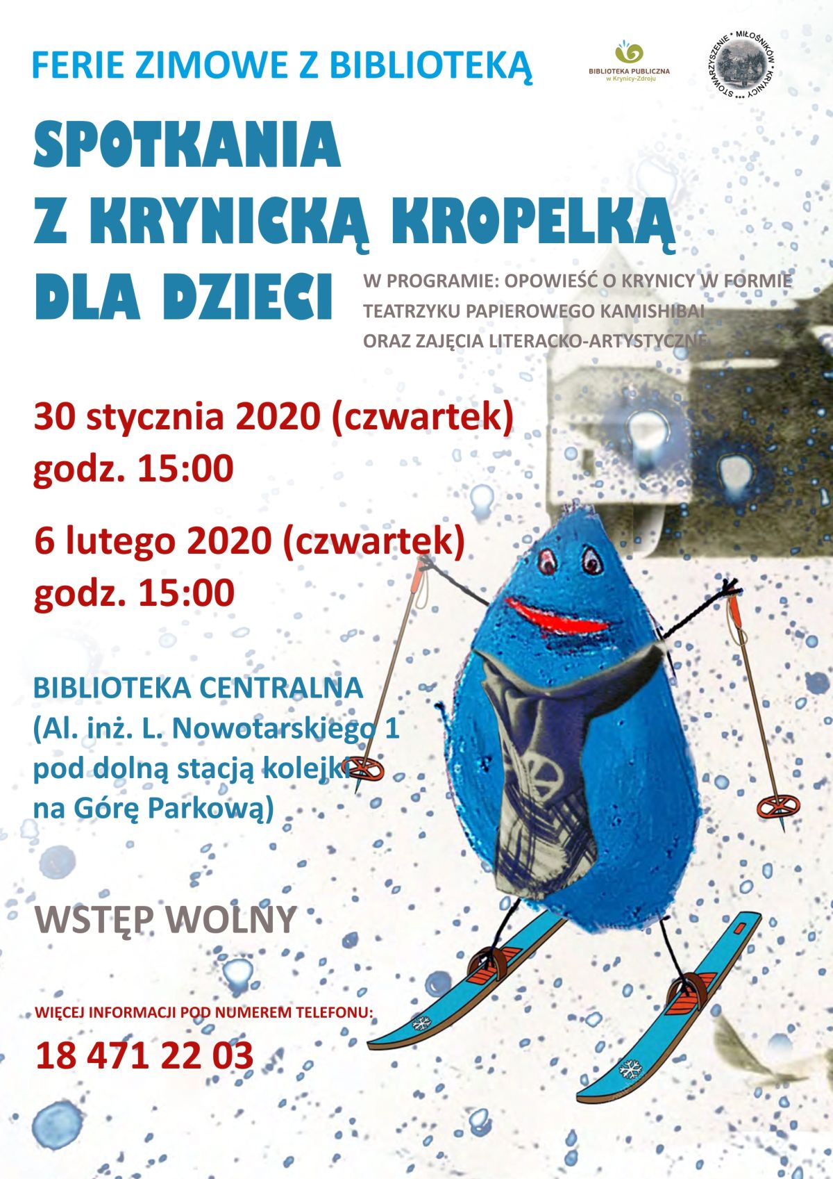 Spotkania z Krynicką Kropelką dla dzieci