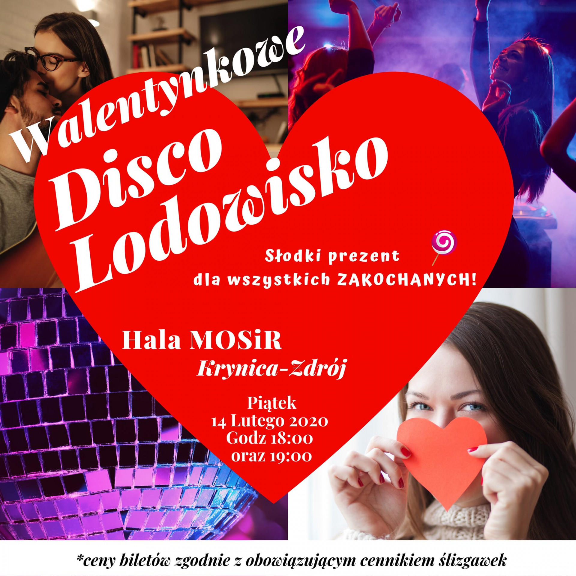 Walentynkowe Disco Lodowisko
