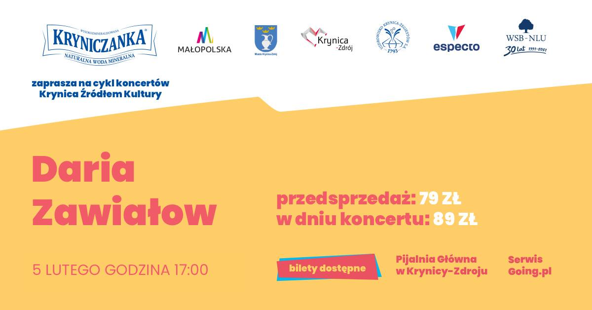 Krynica Źródłem Kultury - Daria Zawiałow