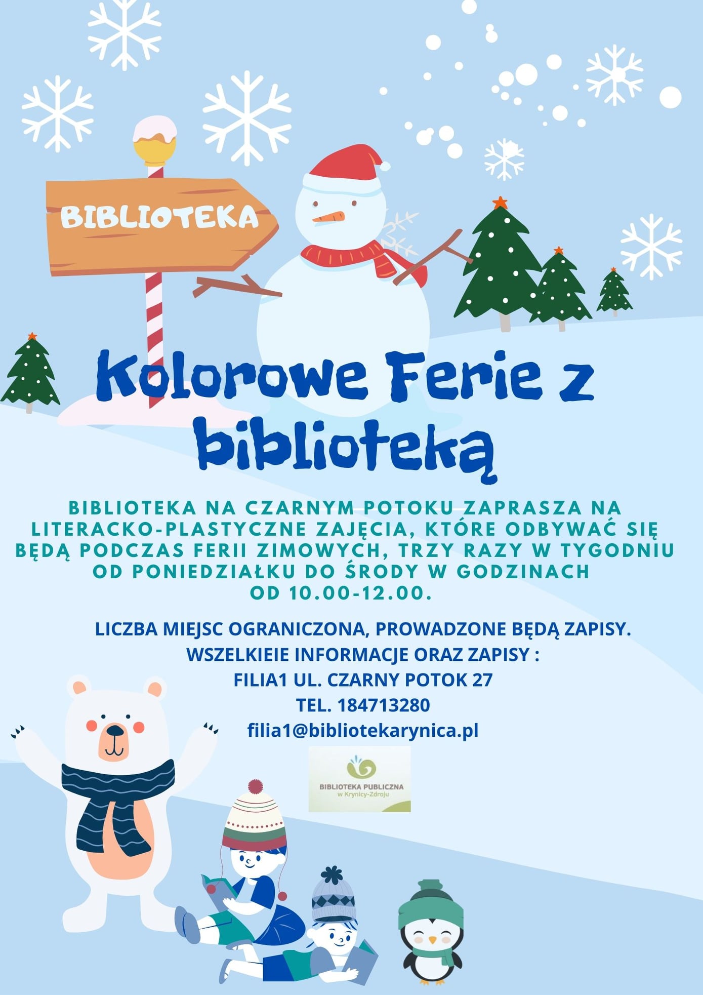 Kolorowe Ferie z Biblioteką