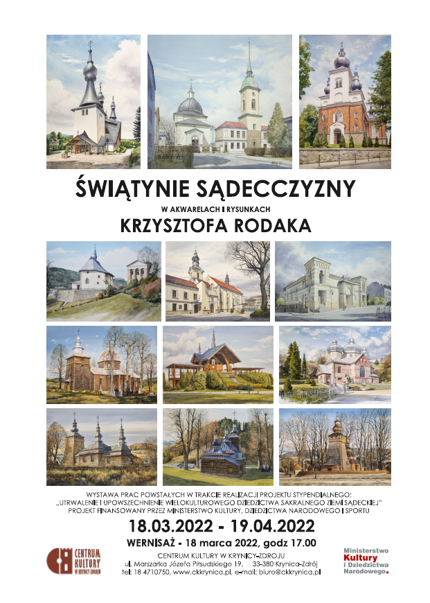 Świątynie Sądecczyzny w akwarelach i rysunkach Krzysztofa Rodaka