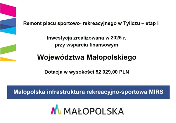 Remont placu sportowo- rekreacyjnego w Tyliczu – etap I
