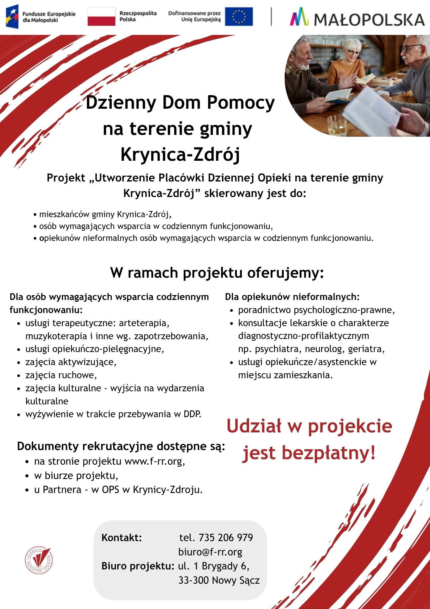 „Utworzenie Placówki Dziennej Opieki na terenie gminy Krynica-Zdrój”