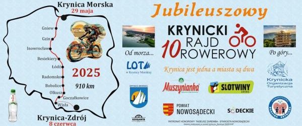 Wyruszył Jubileuszowy 10. Krynicki Rajd Rowerowy