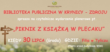 Piknik z książką w plecaku