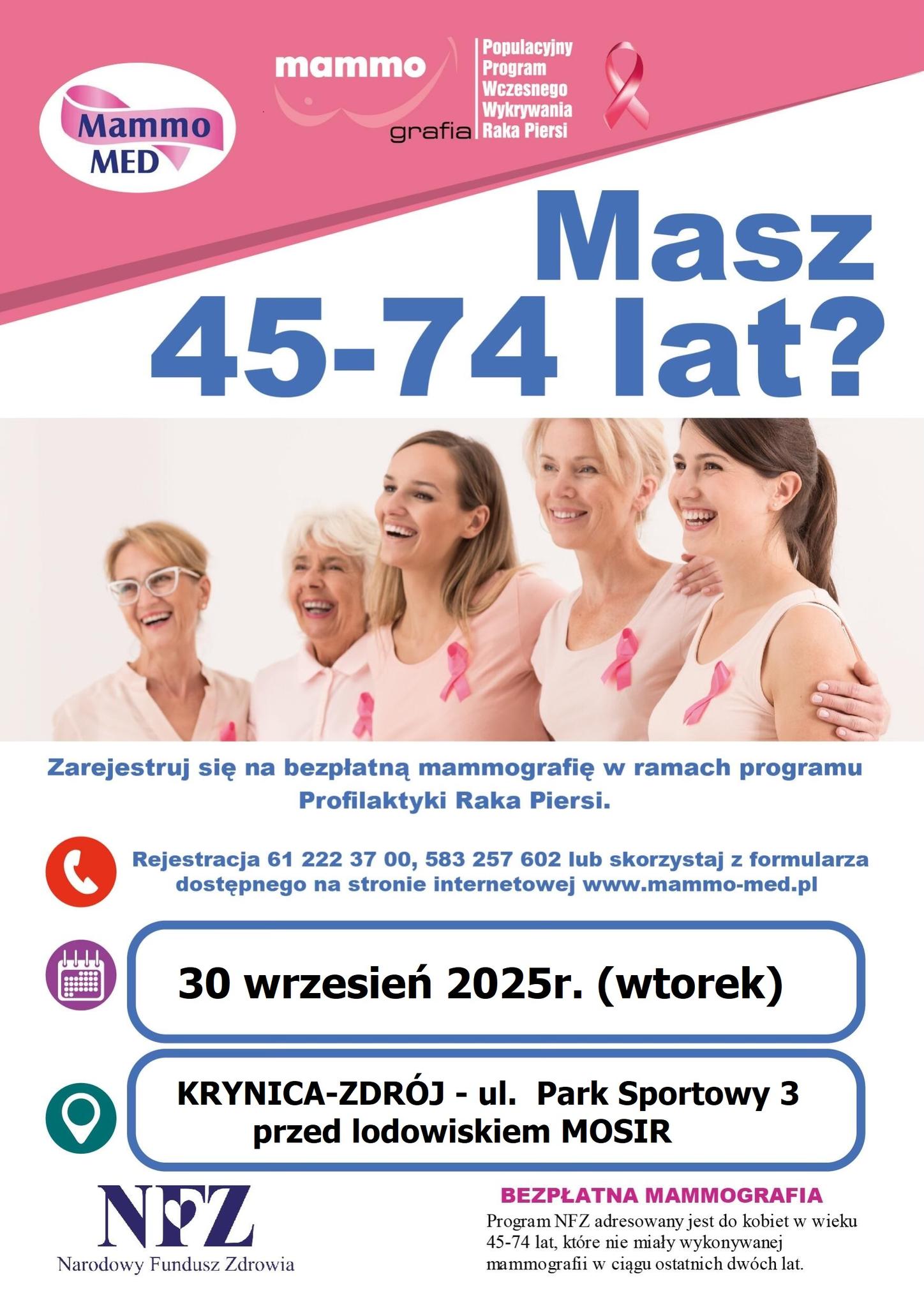 Bezpłatna mammografia