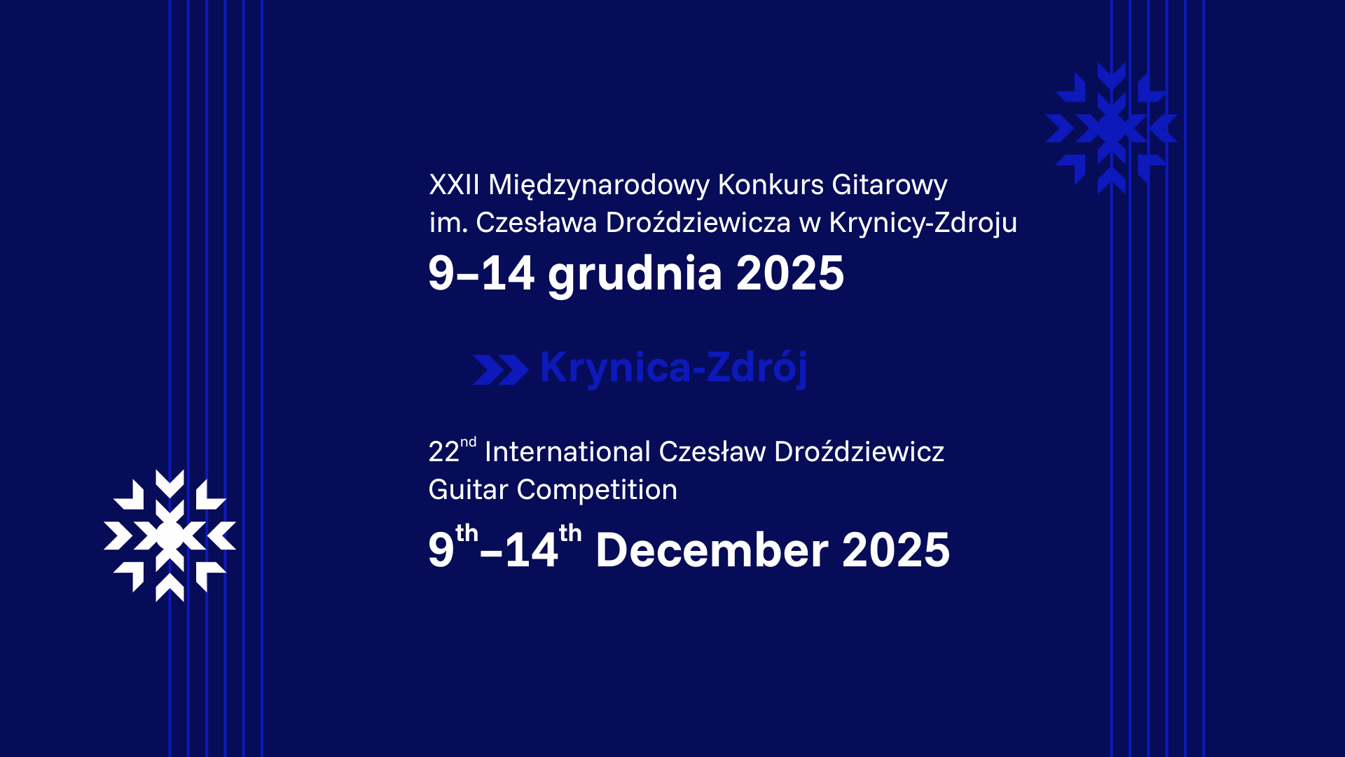 XXII Międzynarodowy Konkurs Gitarowy  im. Czesława Droździewicza