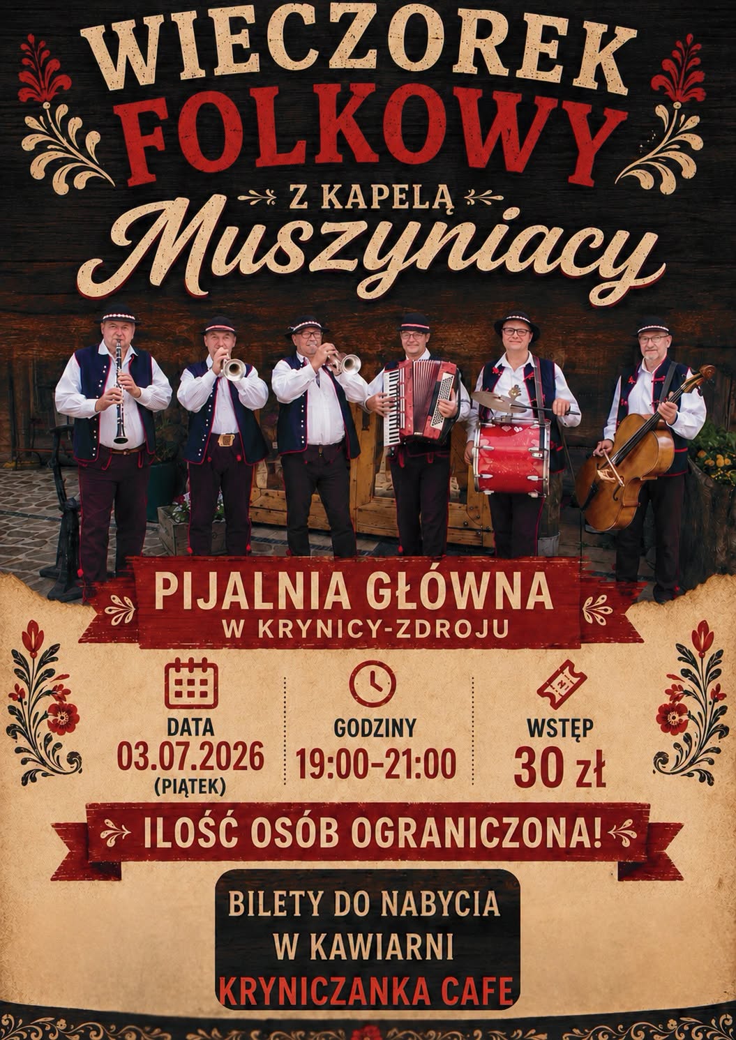 Wieczorek folkowy z Kapelą Muszyniacy