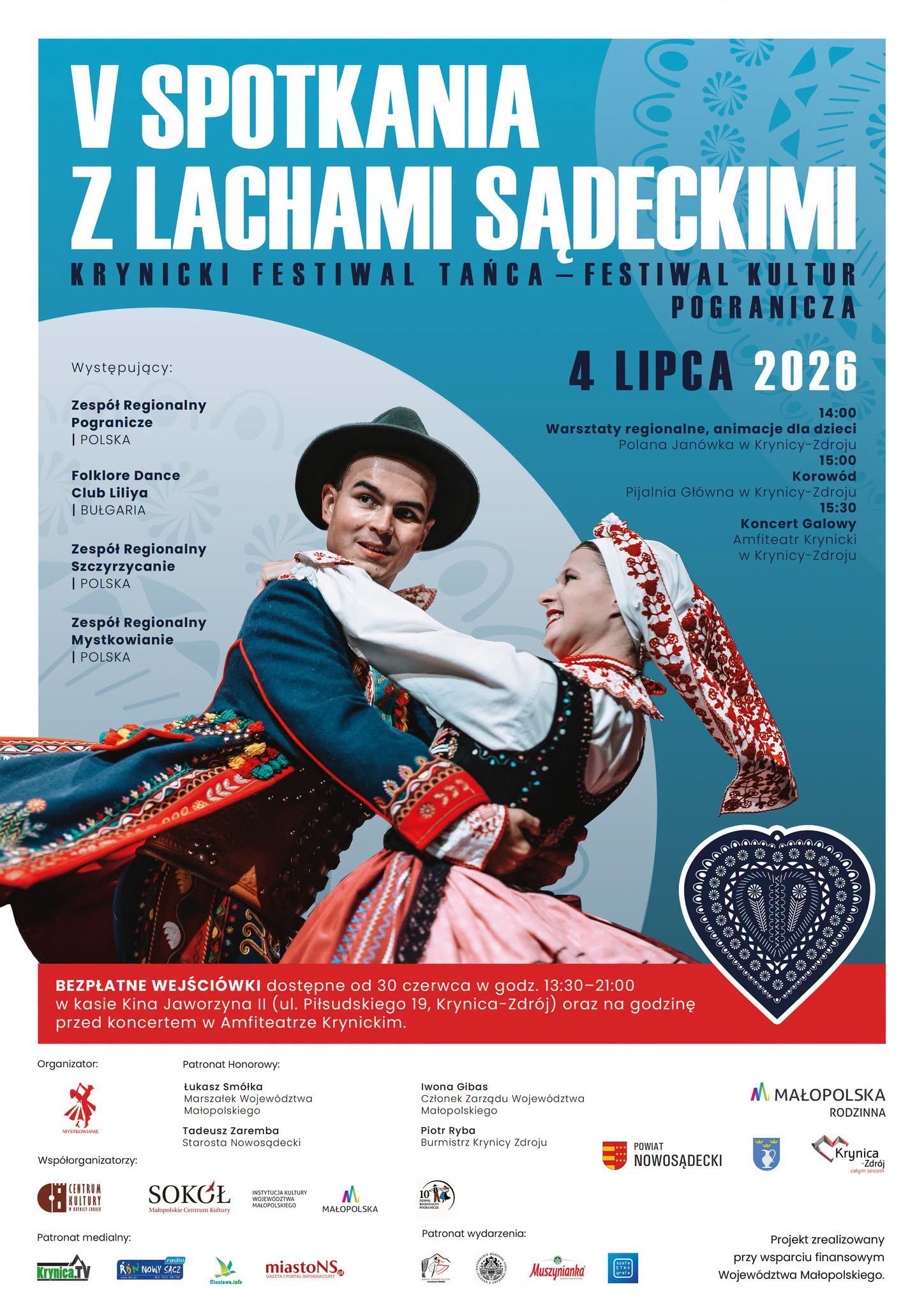 V Spotkania z Lachami Sądeckimi - Krynicki Festiwal Tańca